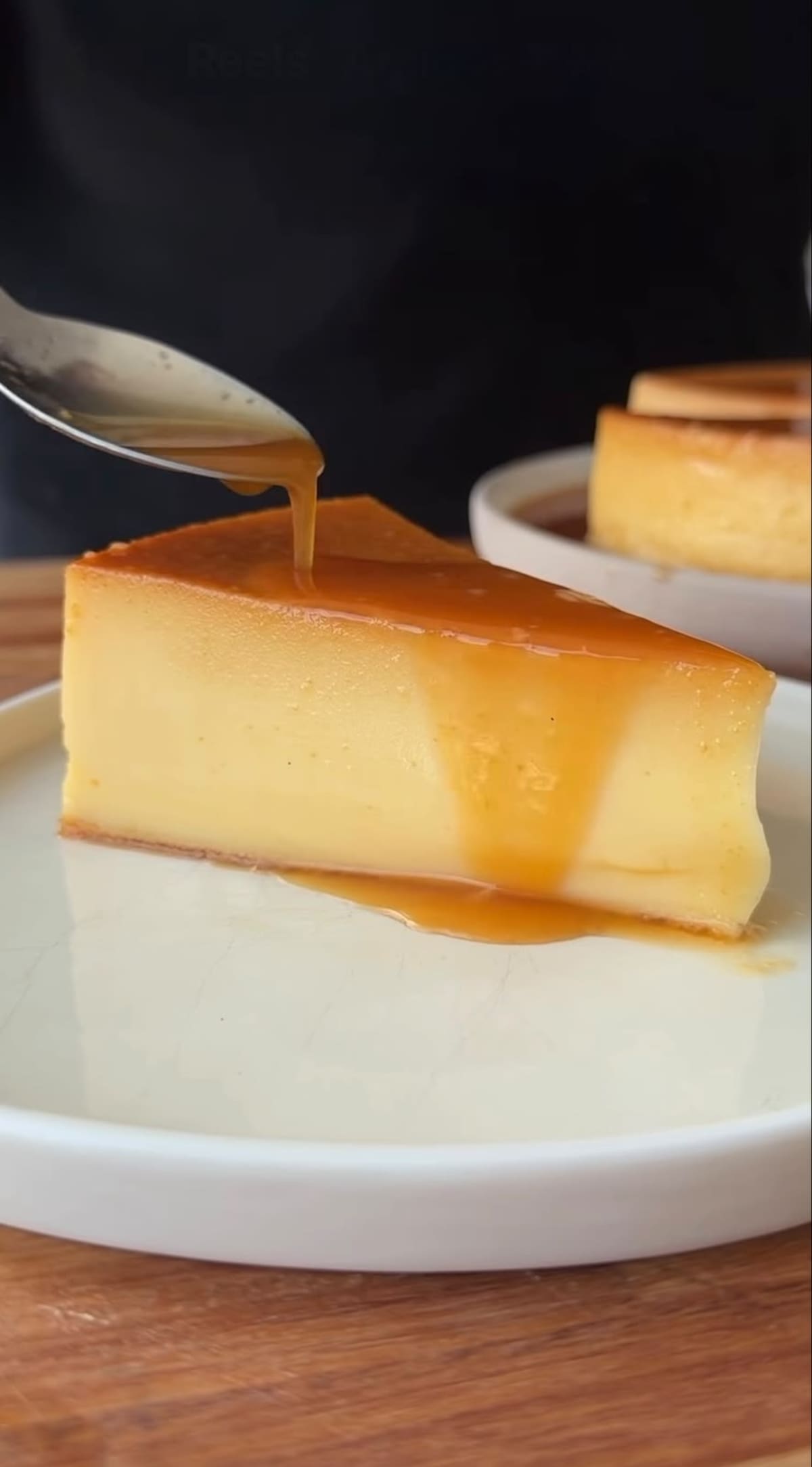 Flan de medialuna; receta; viral.
