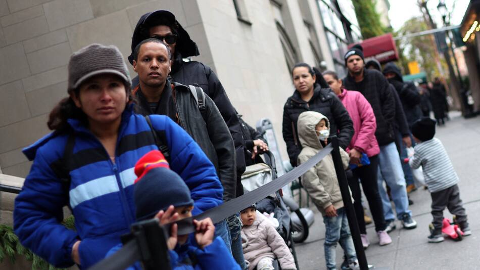 Inmigrantes en Nueva York. Foto: Reuters