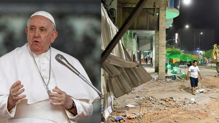 El papa Francisco se mostró solidario con Ecuador. Fotos: Reuters.