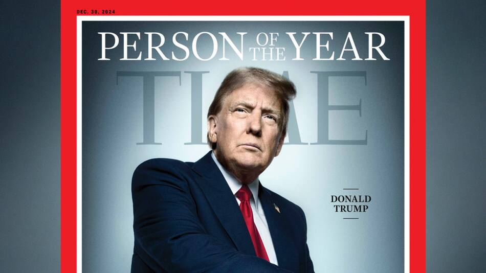 Donald Trump como personaje del año. Foto: x TIME.
