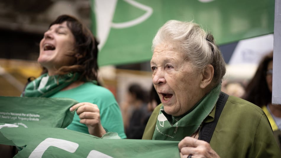 Día Internacional de la Mujer en Buenos Aires. Foto X @daviddelapaz