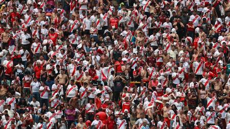 Hinchas de River en la final de la Copa Libertadores, REUTERS