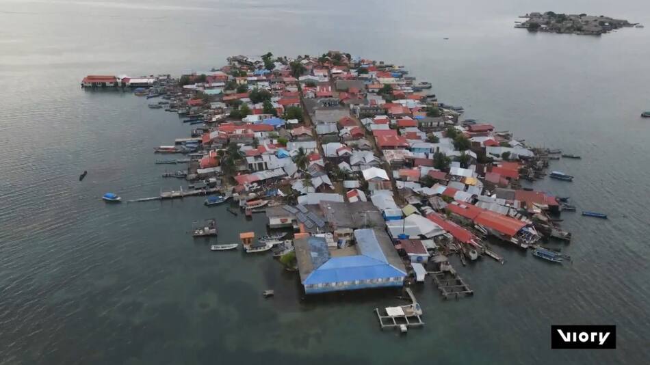 Así se encuentra la isla Carti Sugtupu de Panamá en la actualidad. Foto: Viory.