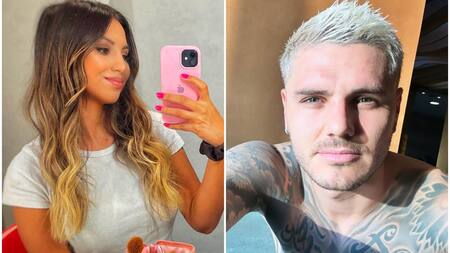Cande Lecce y Mauro Icardi. Fotos: Instagram/candelalecce - mauroicardi.