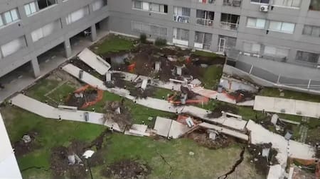 Derrumbe en Parque Patricios: los vecinos pudieron ingresar a sus domicilios por sus elementos personales