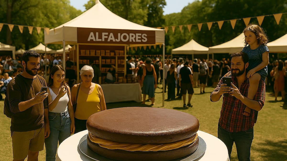El rincón bonaerense que se convierte en capital del alfajor con una fiesta gratuita y un ejemplar gigante de 200 kilos