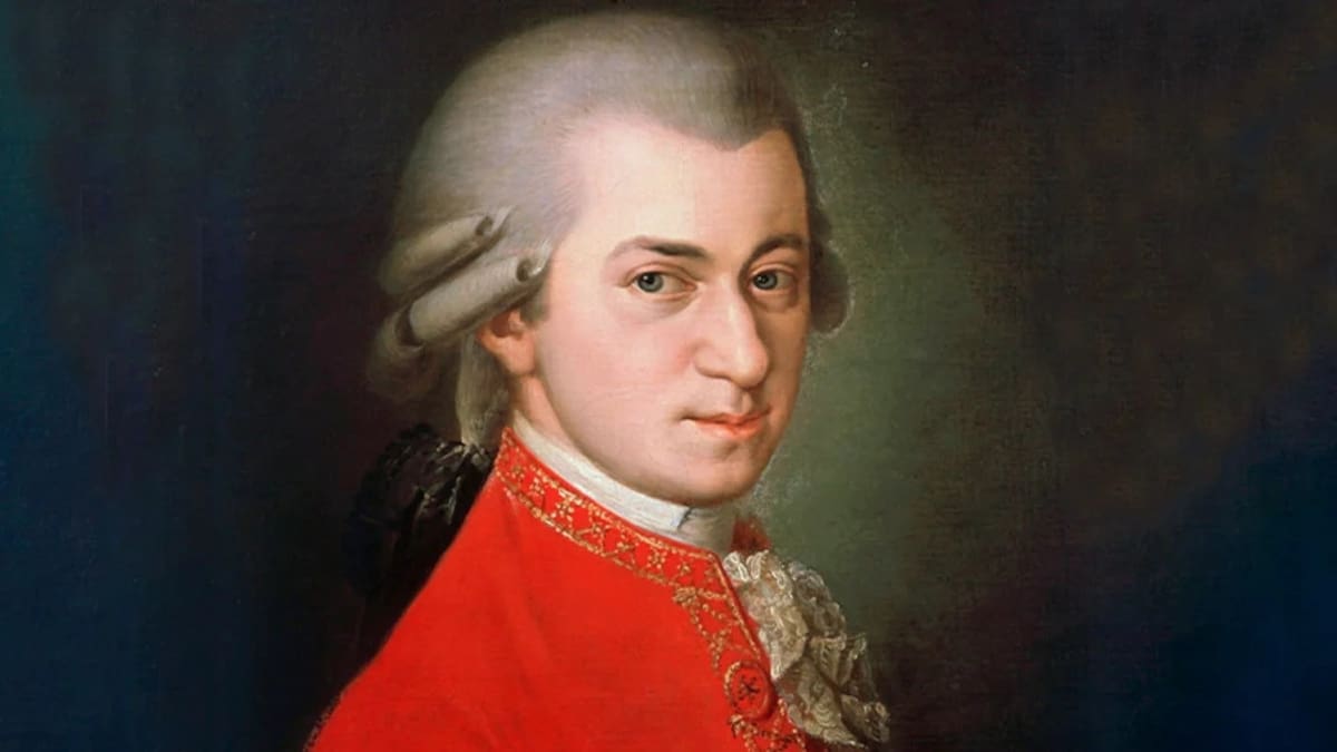 Encuentran una partitura de Mozart. Fuente: NA