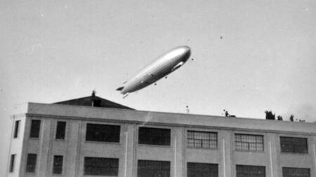 El dirigible nazi Graf Zeppelin sobre la Sedalana en Buenos Aires