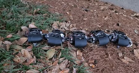 El "robot insecto" creado para eliminar maleza sin dañar las plantas cultivadas. Foto: Ground Control Robotics