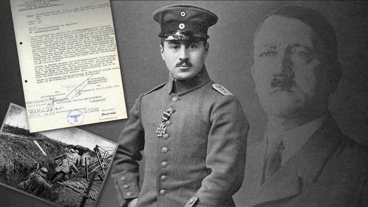 Adolf Hitler y Ernst Hess. Foto: DailyMail/Getty Images.