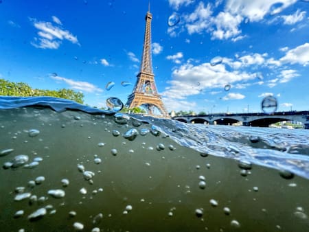 La Torre Eiffel en la apertura de los Juegos Olímpicos. Foto Reuters.
