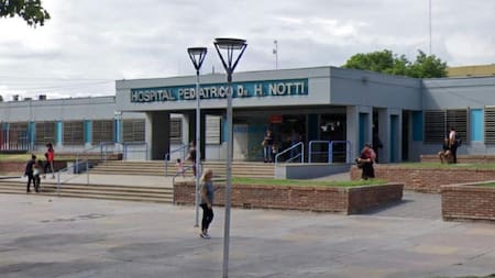 Hospital de niños de Mendoza. Foto: Télam/Google Street View.