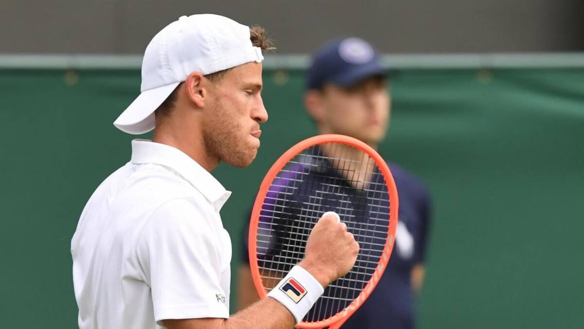 Festejo de Diego Schwartzman en Wimbledon, AGENCIA EFE
