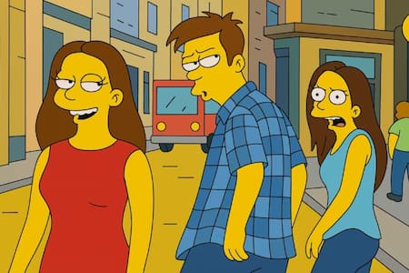 Imágen hecha por el "Modo Los Simpson" con ChatGPT. Fuente: ChatGPT