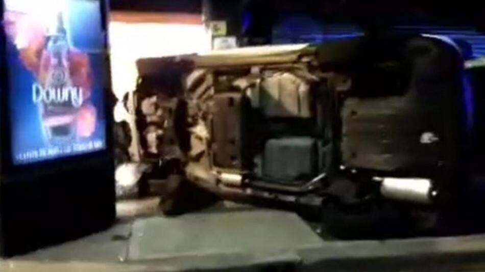 Accidente de tránsito en Palermo por conductora alcoholizada. Video: NA.