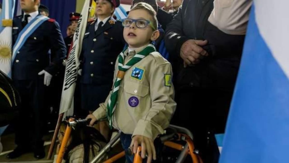 Ignacio Maujo, niño con parálisis cerebral