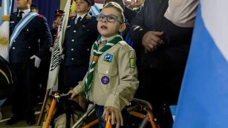 Ignacio Maujo, niño con parálisis cerebral
