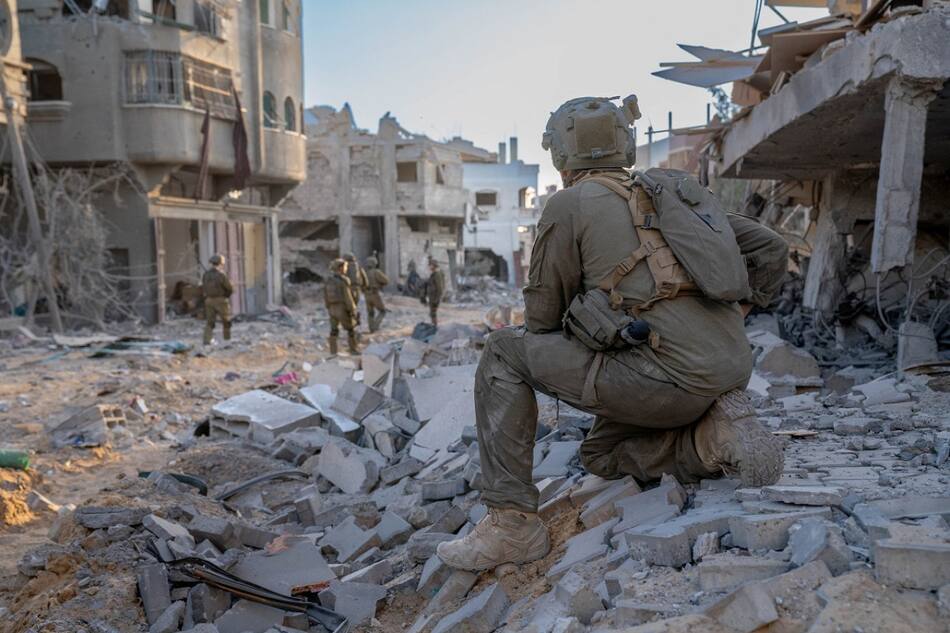 Soldados israelíes en la Franja de Gaza. Foto: Reuters.