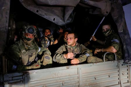 Combatientes del grupo mercenario privado Wagner. Foto: Reuters