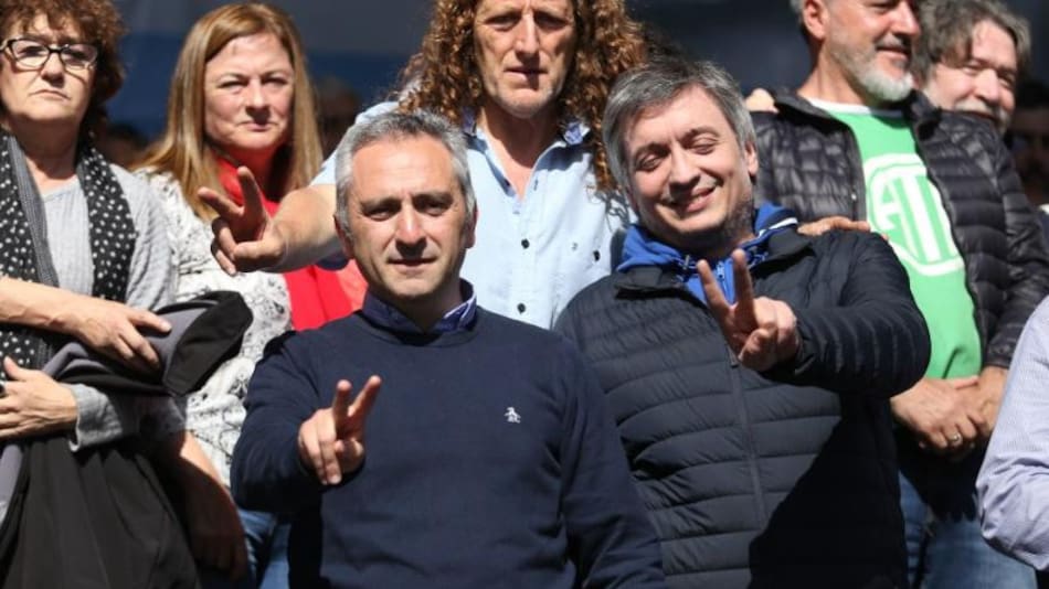 Larroque y Máximo Kirchner. Foto: NA