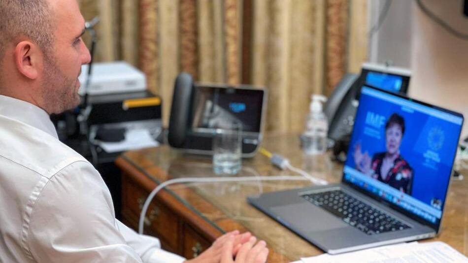 Martín Guzmán y Kristalina Georgieva, Gobierno, FMI, NA