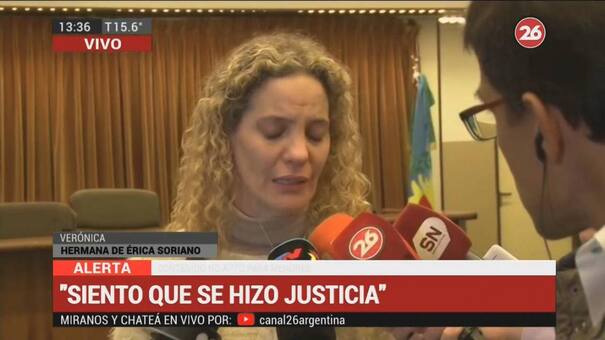 Verónica Soriano: "Siento que se hizo justicia, estoy muy emocionada"