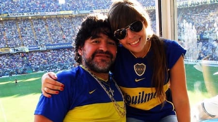 Dalma y Diego Maradona. Foto: Instagram @dalmaradona