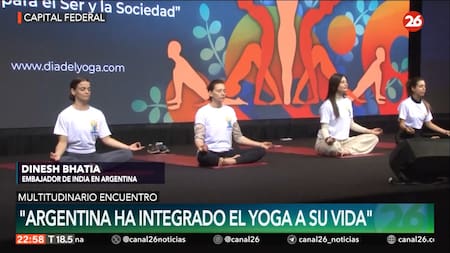 Famosos argentinos participaron de las actividades del Día Internacional del Yoga.