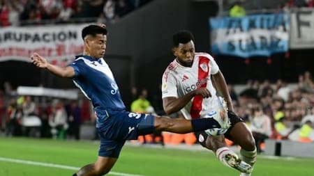 Liga Profesional de Fútbol, River vs. Vélez. Foto: NA.