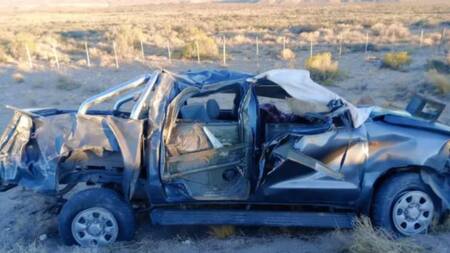 Trágico accidente en la ruta 40. Foto: LMN.