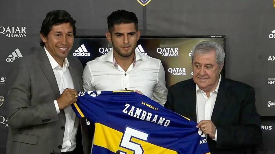 Presentación de Carlos Zambrano en Boca