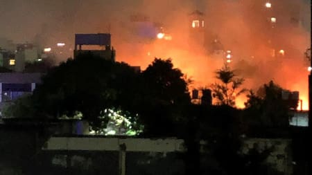 Incendio en Villa Ortúzar_Foto: Twitter/marinaponzi