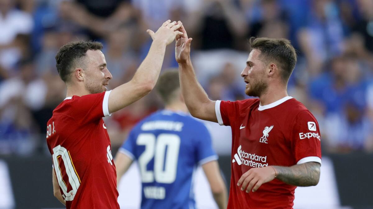 Debut de Alexis Mac Allister con la camiseta del Liverpool. Foto: EFE.