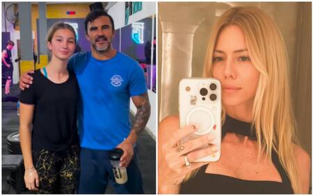 Fabián, Indiana Cubero y Nicole Neumann. Fotos: Instagram.