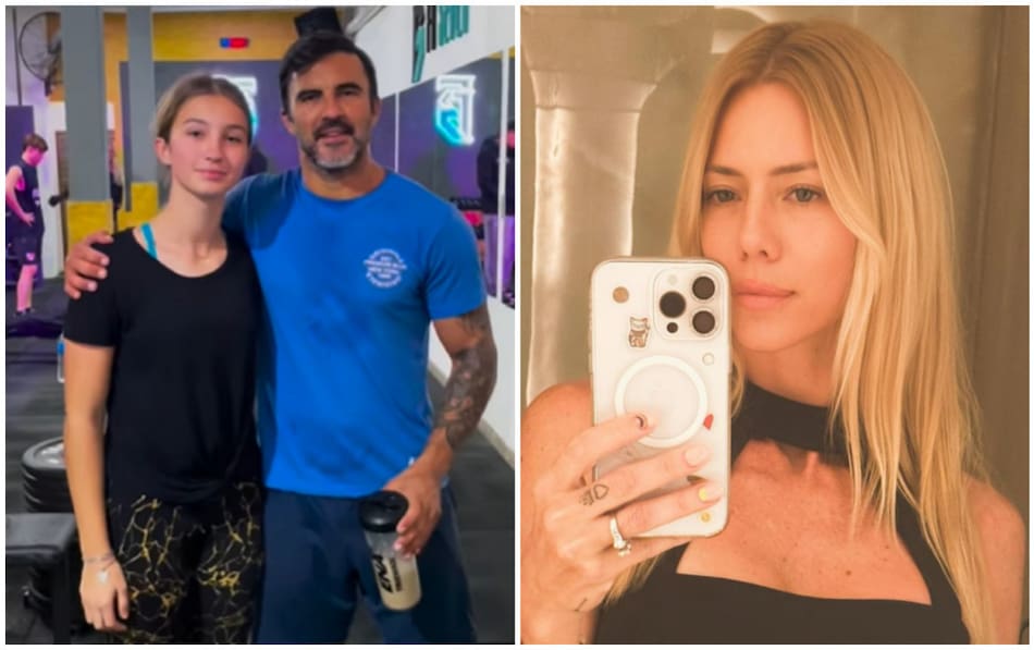 Fabián, Indiana Cubero y Nicole Neumann. Fotos: Instagram.