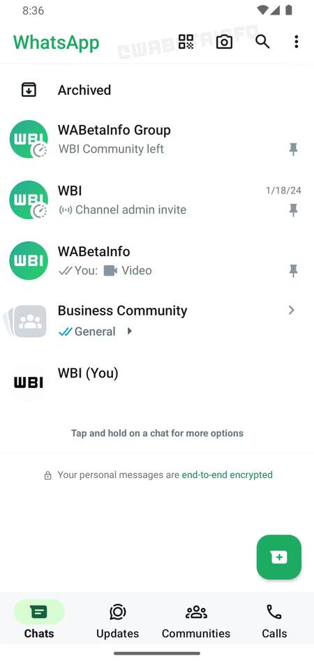 El nuevo ícono en la versión beta de WhatsApp. Foto: WaBetaInfo