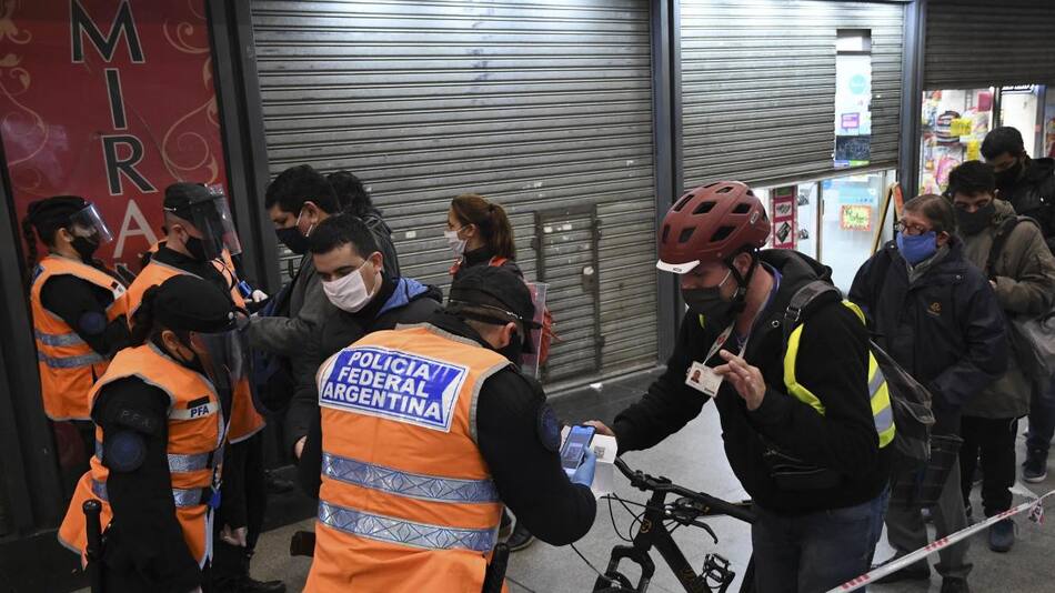 Coronavirus en Argentina, cuarentena, controles, Agencia NA