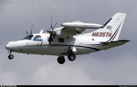 Mitsubishi MU-2B matrícula N635TA, el avión que se estrelló en Nueva York. Foto: JetPhoto.