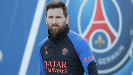 Lionel Messi en el entrenamiento del PSG. Foto: @PSG_inside.