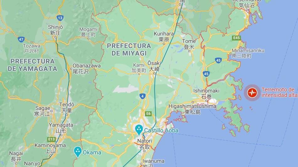 Terremoto y alerta de tsunami en Japón