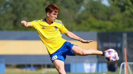 Valentín Barco; Boca. Foto: Instagram @colo.barco.