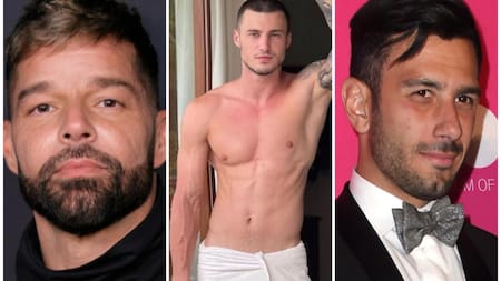 Ricky Martin, Max Barz y Jwan Yosef. Fotos: Reuters-NA.