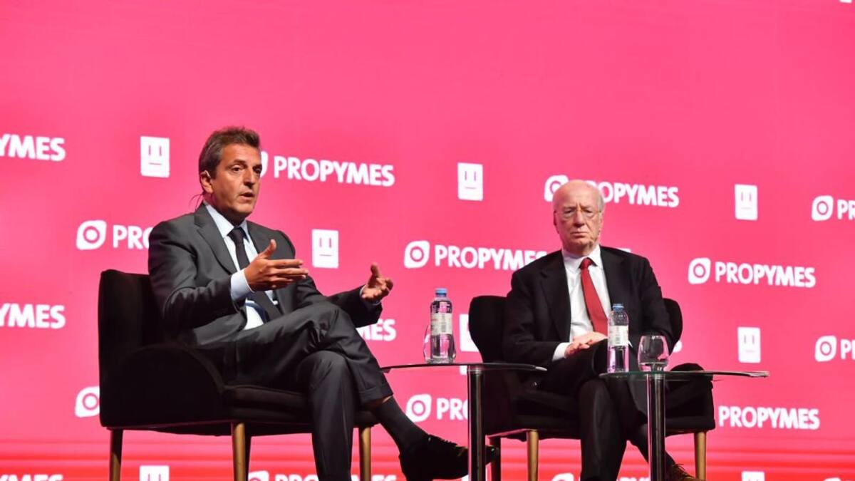 Sergio Massa en seminario ProPymes 2022. Foto: Prensa.