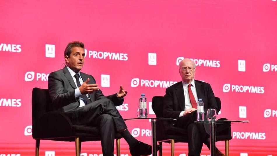 Sergio Massa en seminario ProPymes 2022. Foto: Prensa.