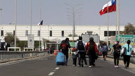Migrantes en Chile. Foto: Reuters