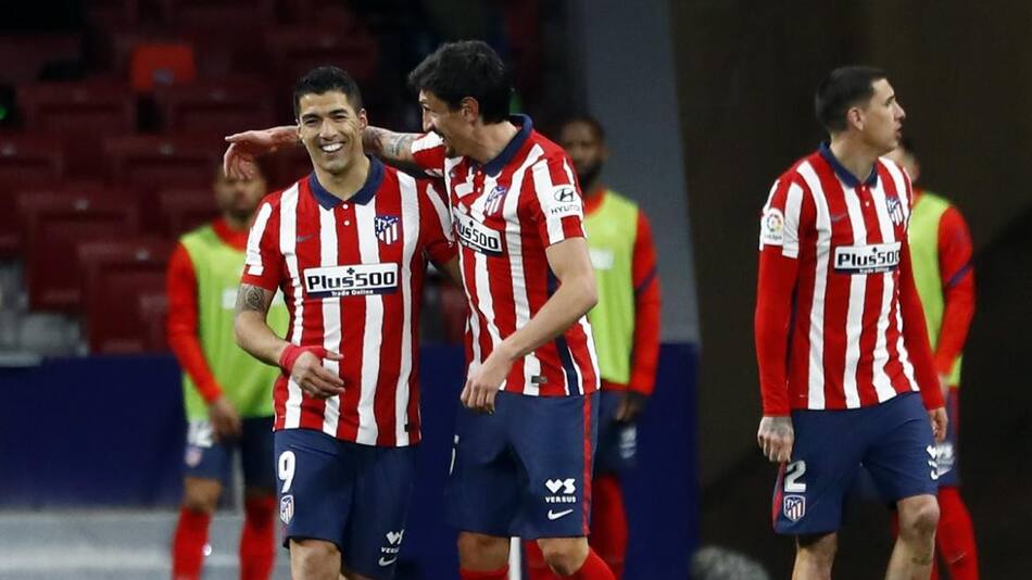 Gol del Atlético Madrid, Luis Suárez, La Liga, fútbol español, Reuters