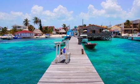 Cayo de Ambergris, en Belice, donde detuvieron a Samid