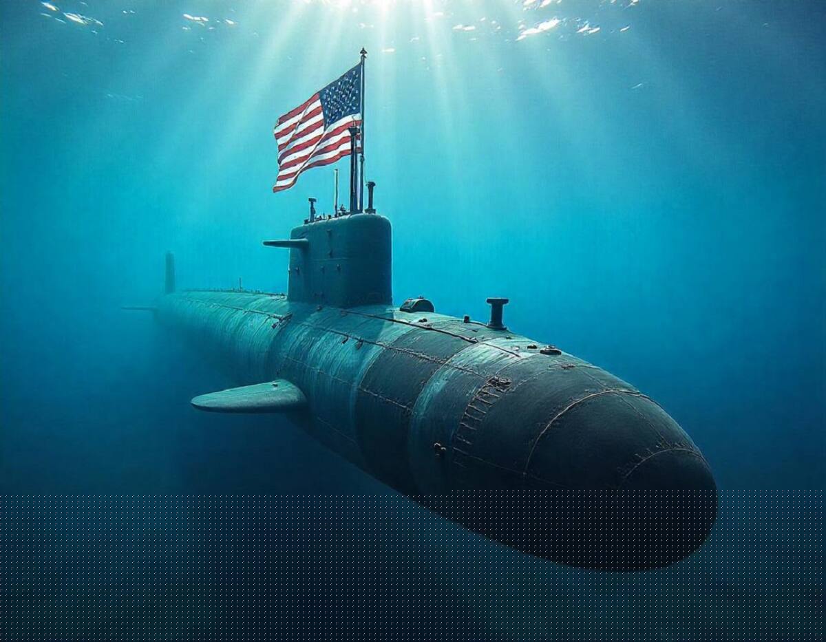 Estados Unidos desarrolla un nuevo submarino. Foto: IA Freepik