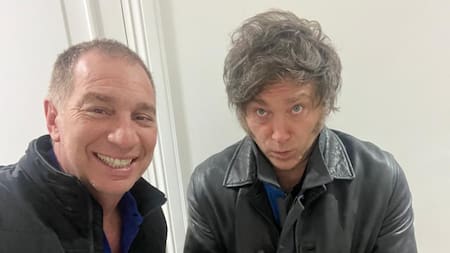 Diego Santilli y Javier Milei.