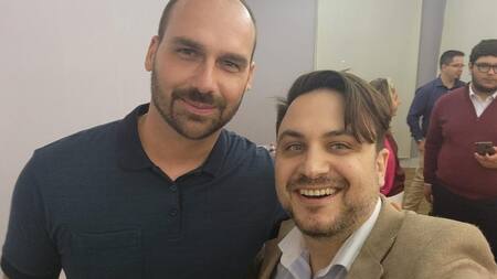 Ramiro Marra y Eduardo Bolsonaro_Twitter/ramiromarra